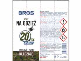Spray na odzież odstraszający kleszcze 90 ml BROS