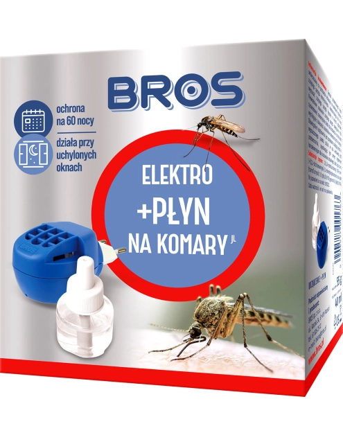 Zdjęcie: Odstraszacz komarów elektryczny elektrofumigator BROS