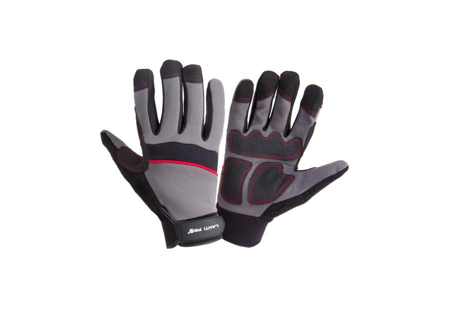 Zdjęcie: Rękawice warszt. czar.-szar. l280908p, karta, "8", CE, LAHTI