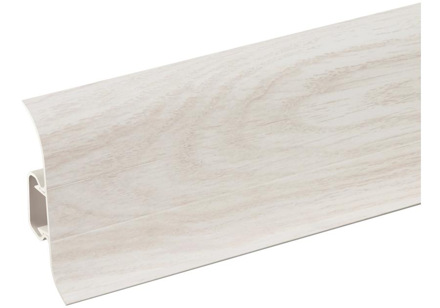 Zdjęcie: Listwa przypodłogowa PVC Premium Classic 22x59 mm; 2,20 m Dąb Aspen Mat CEZAR