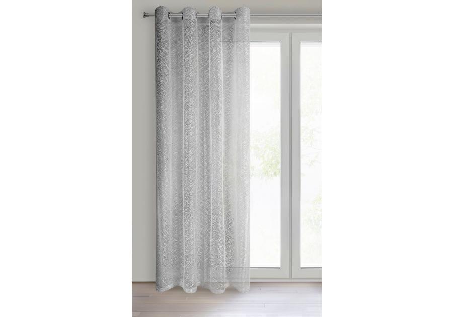 Zdjęcie: Firana gotowa Amanda 140x250 cm szary EUROFIRANY