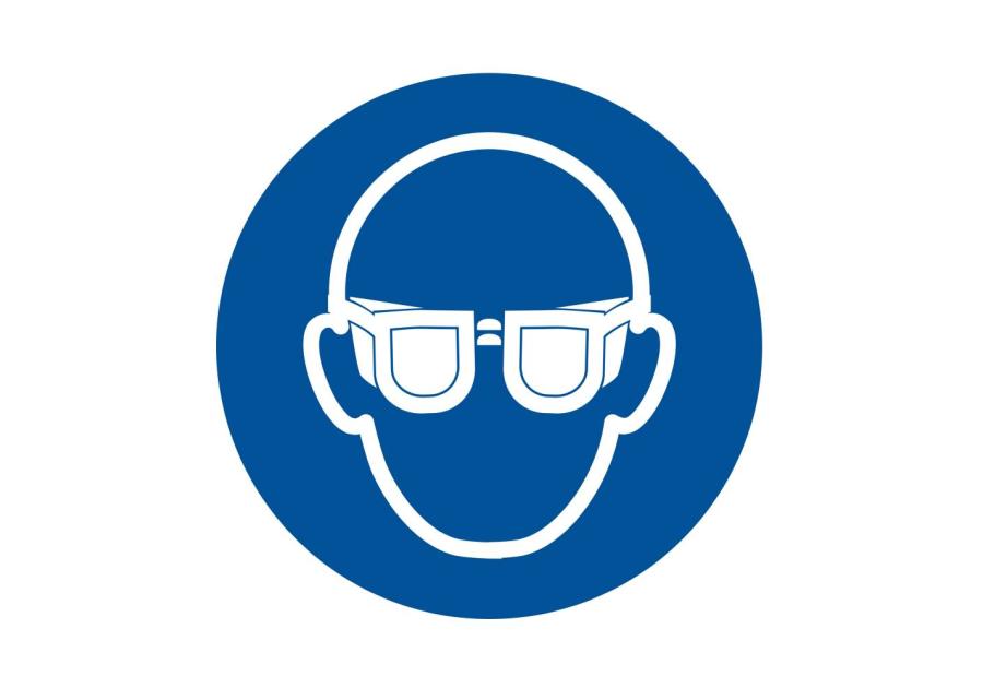 Zdjęcie: Oznaczenie "Nakaz stosowania ochrony oczu" 21x21 cm METRO