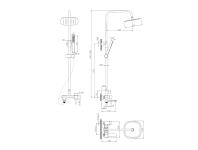 Zdjęcie: Deszczownia Glamour chrom INVENA