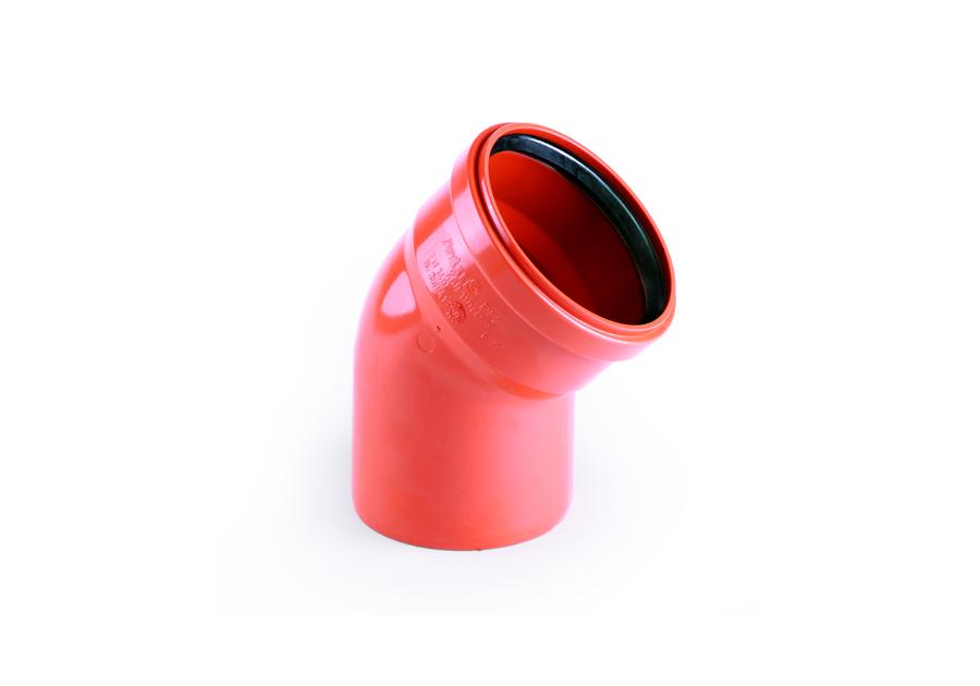 Zdjęcie: Kolano kanalizacyjne KZ PVC  110 45 stopni PIPE LIFE