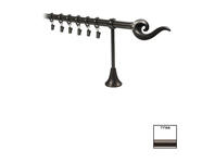 Zdjęcie: Karnisz pojedynczy Victoria fi 19 mm - 320 cm tytan fuego KARWEL