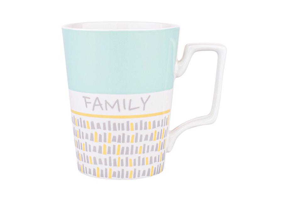 Zdjęcie: Kubek stożek wysoki 560 ml dekoracja family miętowy ALTOM DESIGN