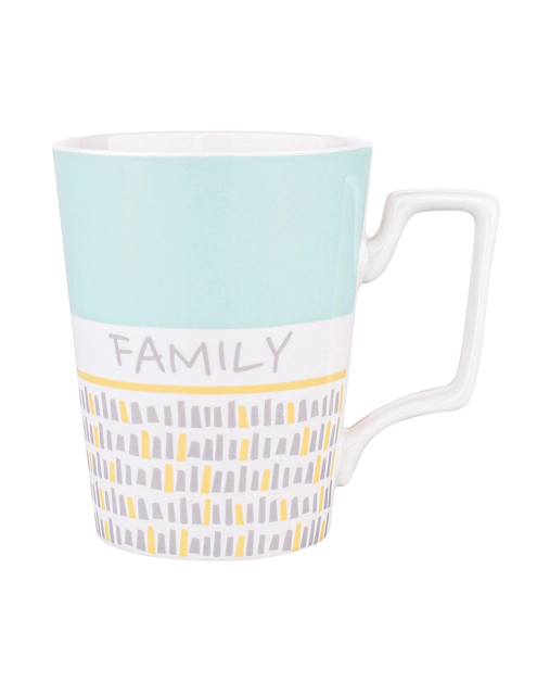 Zdjęcie: Kubek stożek wysoki 560 ml dekoracja family miętowy ALTOM DESIGN