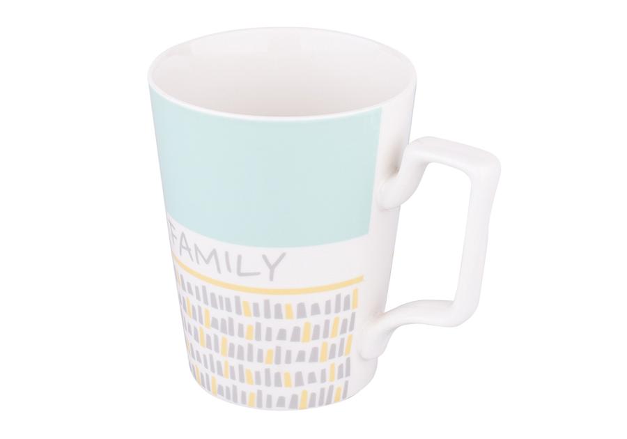 Zdjęcie: Kubek stożek wysoki 560 ml dekoracja family miętowy ALTOM DESIGN