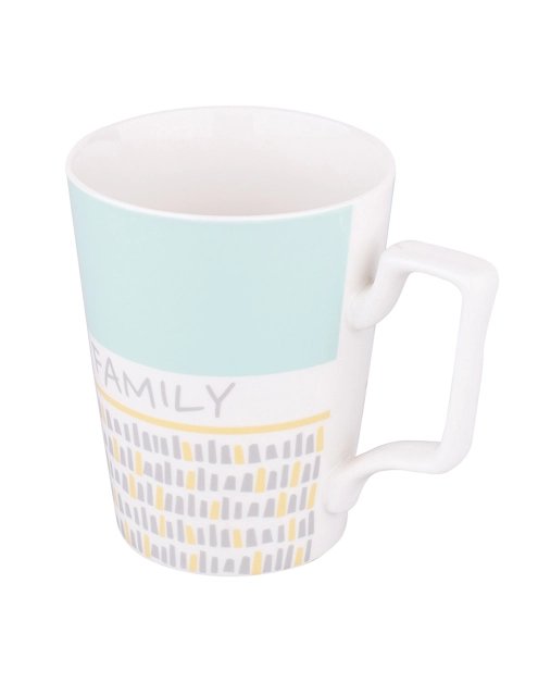 Zdjęcie: Kubek stożek wysoki 560 ml dekoracja family miętowy ALTOM DESIGN