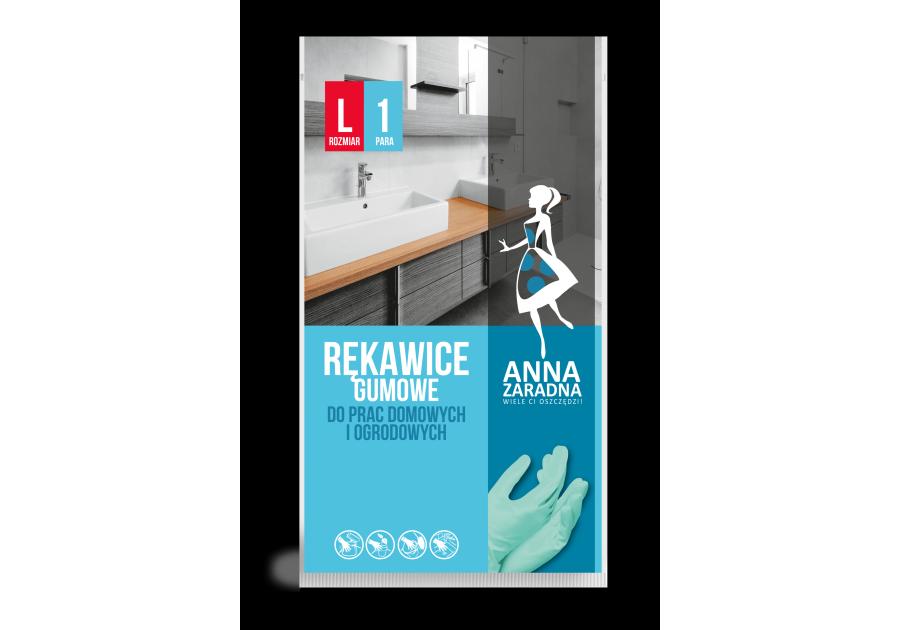 Zdjęcie: Rekawice gumowe L ANNA ZARADNA