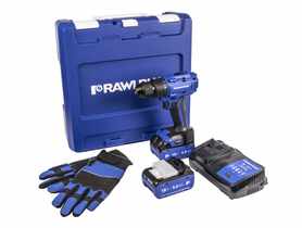Wiertarko-wkrętarka RawlDriver R-PDD18-70, rękawice, walizka, 2 akumulatory z ładowarką RAWLPLUG