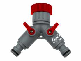 Przyłącze kranowe podwójne 1/2-3/4, karta DEDRA