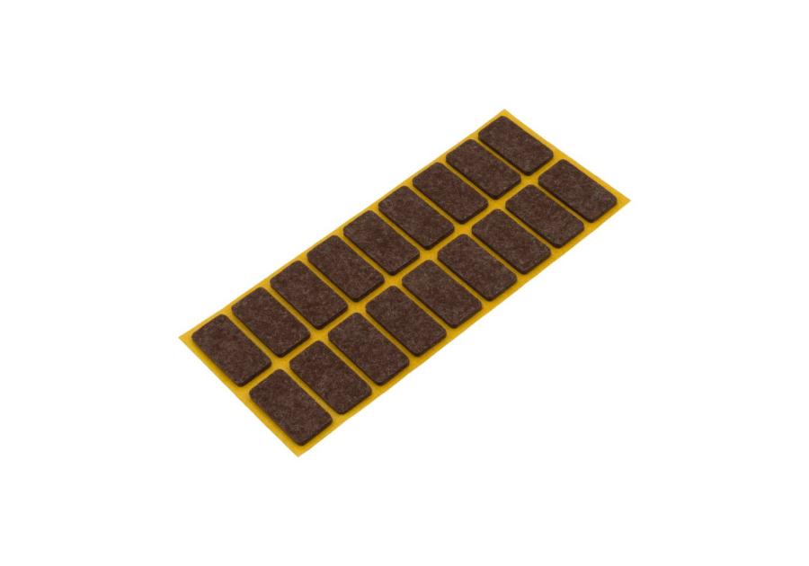 Zdjęcie: Podkładki filcowe samoprzylepne brąz 15x30 mm METRO