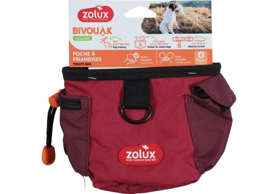 Zdjęcie: Saszetka na przysmaki dla psa Bivouak czerwona ZOLUX