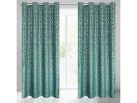 Zdjęcie: Zasłona gotowa Laura 140x250 cm turkusowy EUROFIRANY