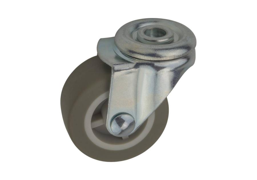 Zdjęcie: Zestaw z kołem gumowym 42 mm, 30 kg otwór mocujący METRO