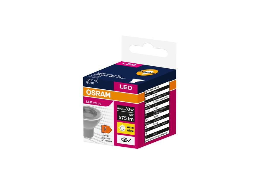 Zdjęcie: Lampa reflektorowa LED Value PAR16 White 80 6,9 W 2700 K GU10 OSRAM