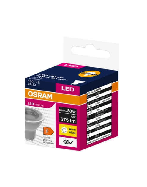 Zdjęcie: Lampa reflektorowa LED Value PAR16 White 80 6,9 W 2700 K GU10 OSRAM
