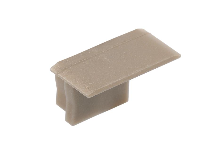 Zdjęcie: Zaślepka do profilu LED Glax Mini z kołnierzem wysoki szampan 10 szt. w blistrze GTV