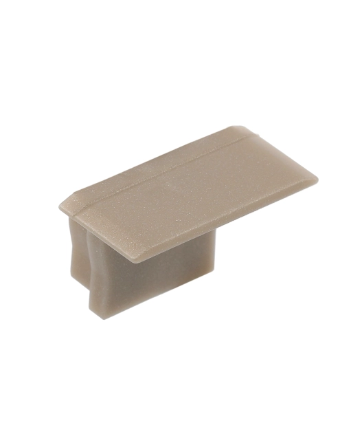 Zdjęcie: Zaślepka do profilu LED Glax Mini z kołnierzem wysoki szampan 10 szt. w blistrze GTV