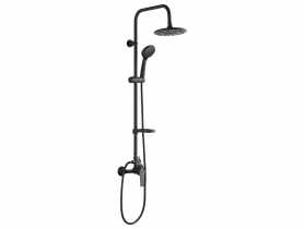 Kolumna natryskowa z baterią Enna czarna KUCHINOX