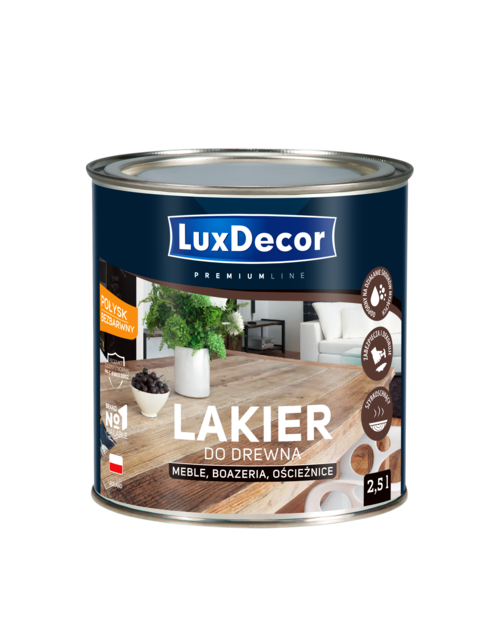 Zdjęcie: Lakier do drewna połysk 2,5 L LIXDECOR