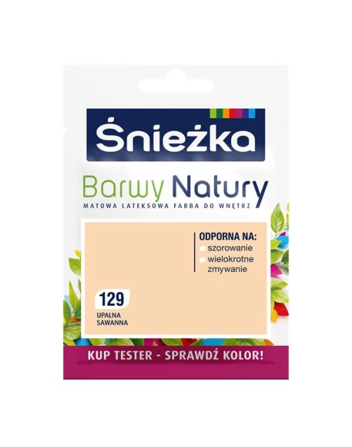 Zdjęcie: Tester koloru Barwy Natury upalna sawanna 129 25 ml ŚNIEŻKA