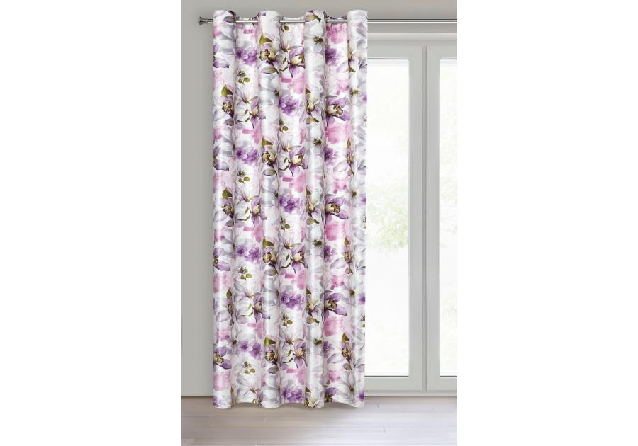 Zdjęcie: Zasłona gotowa Lillie 140x250 cm różowy EUROFIRANY