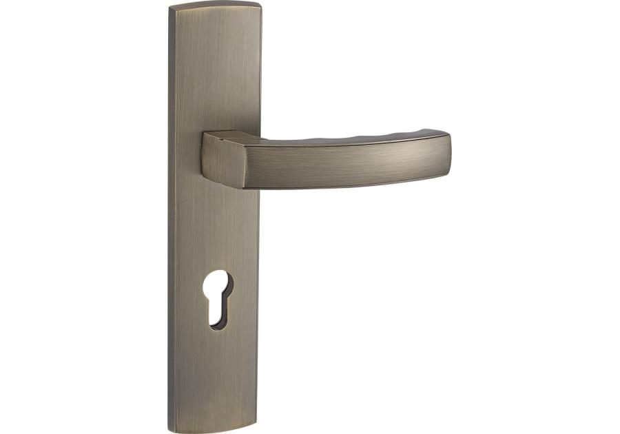 Zdjęcie: Klamka Auris zewnętrzna na szyldzie długim Yale KUCHINOX