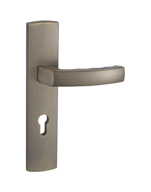 Zdjęcie: Klamka Auris zewnętrzna na szyldzie długim Yale KUCHINOX