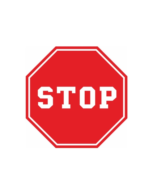 Zdjęcie: Oznaczenie "Stop" 33x33 cm METRO