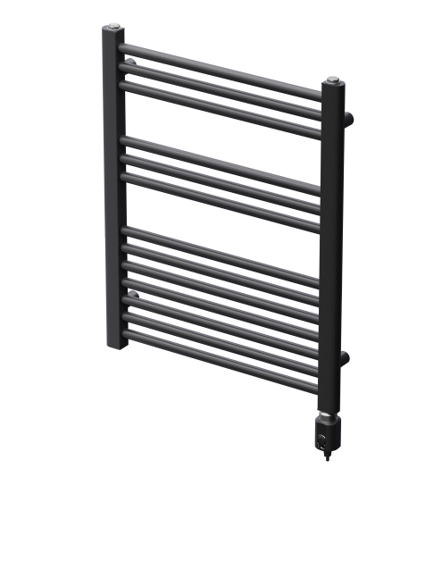 Zdjęcie: Grzejnik łazienkowy elektryczny Elektra 680x550 mm czarny ALPLAST