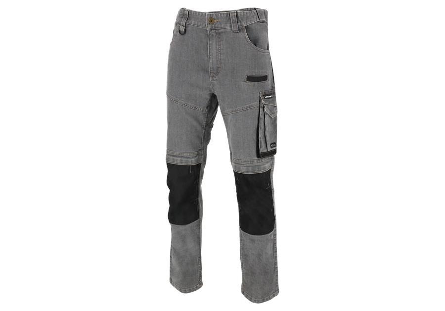 Zdjęcie: Spodnie jeansowe szare stretch ze wzmocnieniami, 3XL, CE, LAHTI PRO