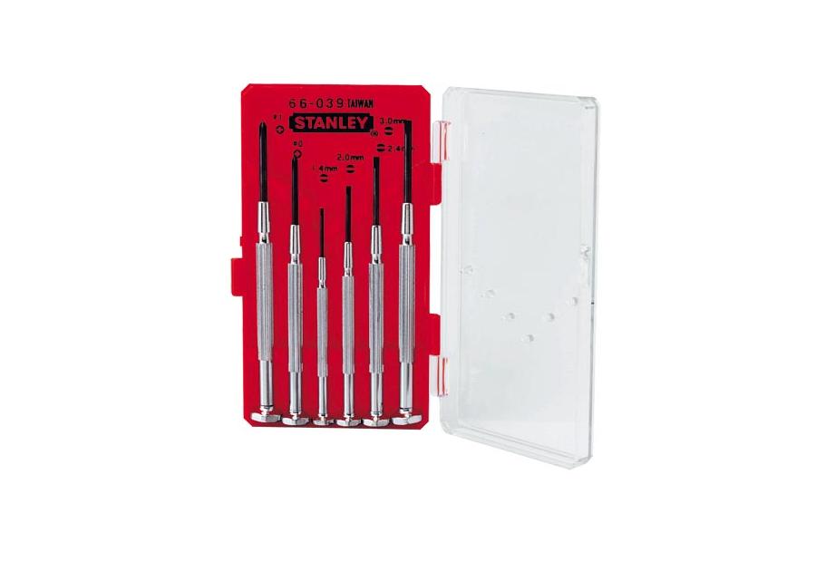 Zdjęcie: Wkrętaki zegarmistrzowskie kpl. 6 szt. STANLEY