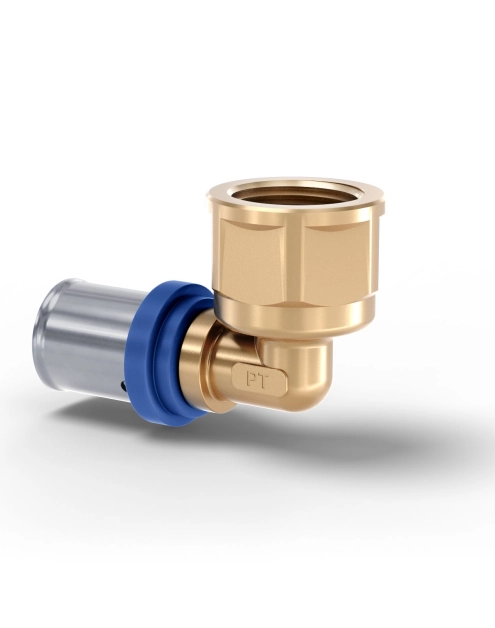 Zdjęcie: Kolano zaciskowe gwint wewnętrzny 20/1/2 Radopress PIPELIFE