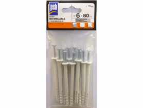 Kołek szybkiego montażu 6x80 mm z kołnierzem - 11 szt. SILA