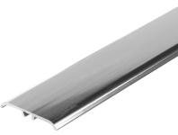 Zdjęcie: Listwa ochronna aluminiowa wcisk płaski owalny  35 mm 1,80 m srebrny El-Poler CEZAR