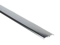 Zdjęcie: Listwa ochronna aluminiowa wcisk płaski owalny  35 mm 1,80 m srebrny El-Poler CEZAR