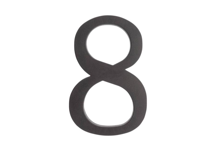 Zdjęcie: Cyfra 8 plastikowa czarna 180 mm METRO
