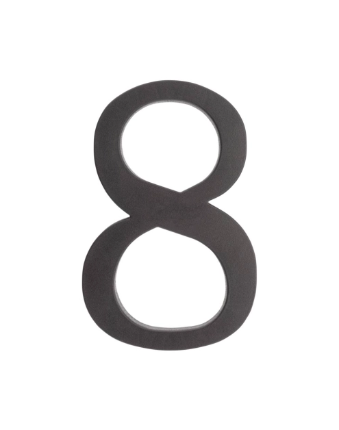 Zdjęcie: Cyfra 8 plastikowa czarna 180 mm METRO