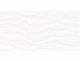 Płytka ścienna ps501 white wave glossy structure 29,7x60 cm CERSANIT
