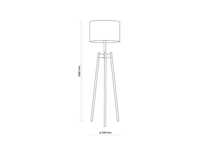 Zdjęcie: Lampa podłogowa Perez white 1 pł 5424 TK LIGHTING