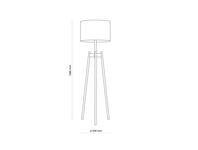 Zdjęcie: Lampa podłogowa Perez white 1 pł 5424 TK LIGHTING