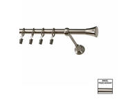 Zdjęcie: Karnisz pojedynczy Zeus fi 19 mm - 480 cm monako nikiel KARWEL