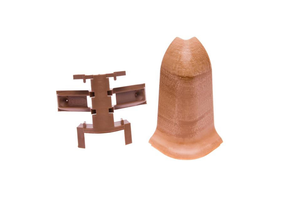 Zdjęcie: Zakończenia do listwy przypodłogowej Classic narożnik zewnętrzny 2 sztuki Jabłoń Stara Mat CEZAR