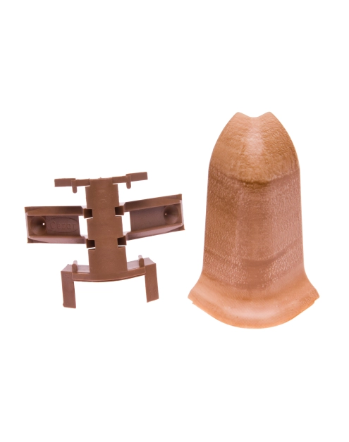 Zdjęcie: Zakończenia do listwy przypodłogowej Classic narożnik zewnętrzny 2 sztuki Jabłoń Stara Mat CEZAR