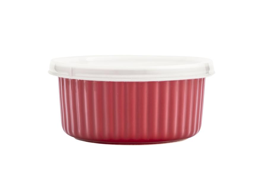 Zdjęcie: Ramekin ceramiczny Red Chilli 12,5x6 cm - 370 ml z pokrywką ALTOMDESIGN
