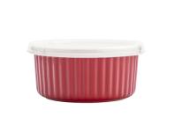 Zdjęcie: Ramekin ceramiczny Red Chilli 12,5x6 cm - 370 ml z pokrywką ALTOMDESIGN