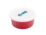Zdjęcie: Ramekin ceramiczny Red Chilli 12,5x6 cm - 370 ml z pokrywką ALTOMDESIGN
