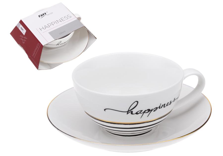 Zdjęcie: Filiżanka Happiness 220 ml z porcelany New Bone 91405 RAVI